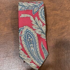 Christian Dior paisley silk tie